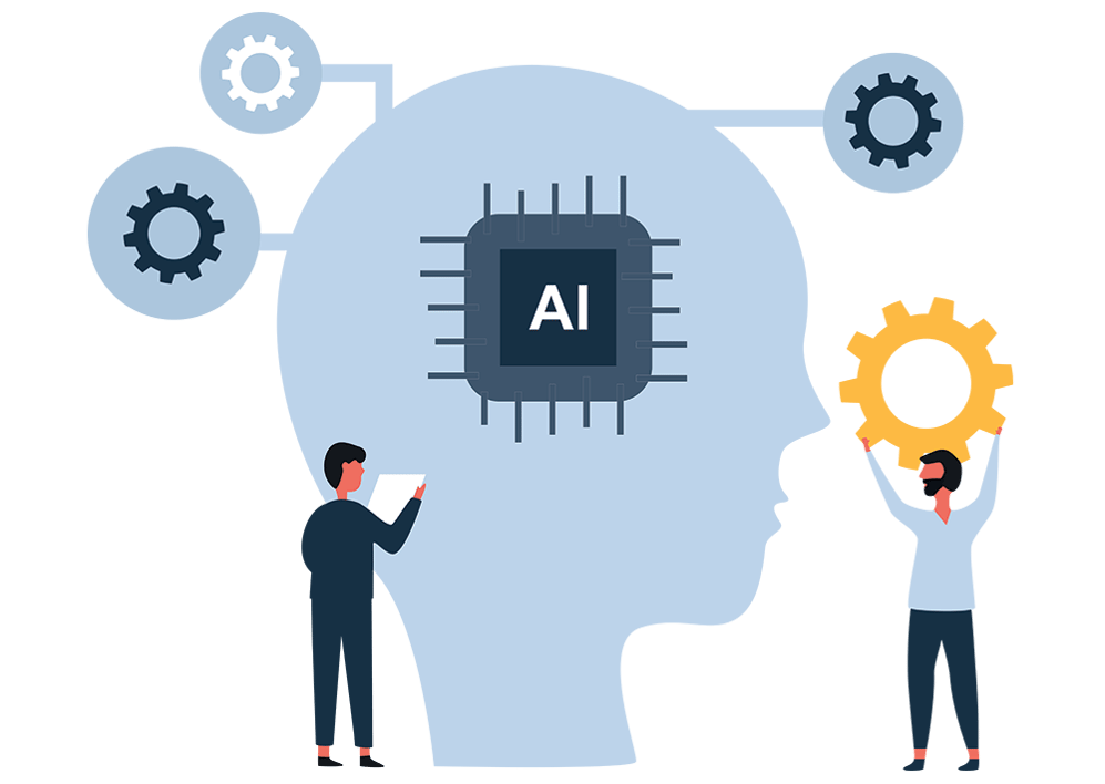 Business people using Artificial intelligence tools